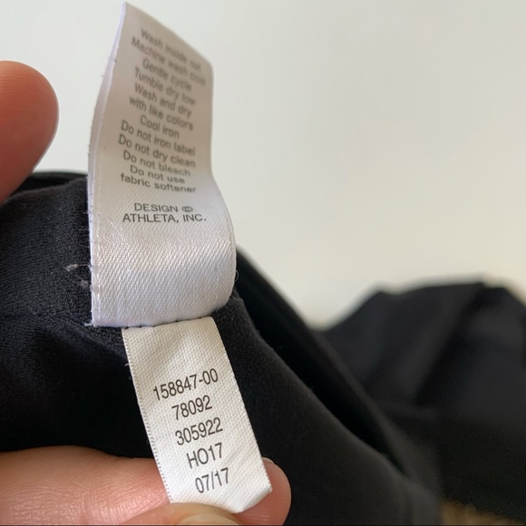 Athleta Plus Size Cobra Tights Cropped Cut Out Black Size 2X Yoga Barre Athletic - Picture 8 of 8